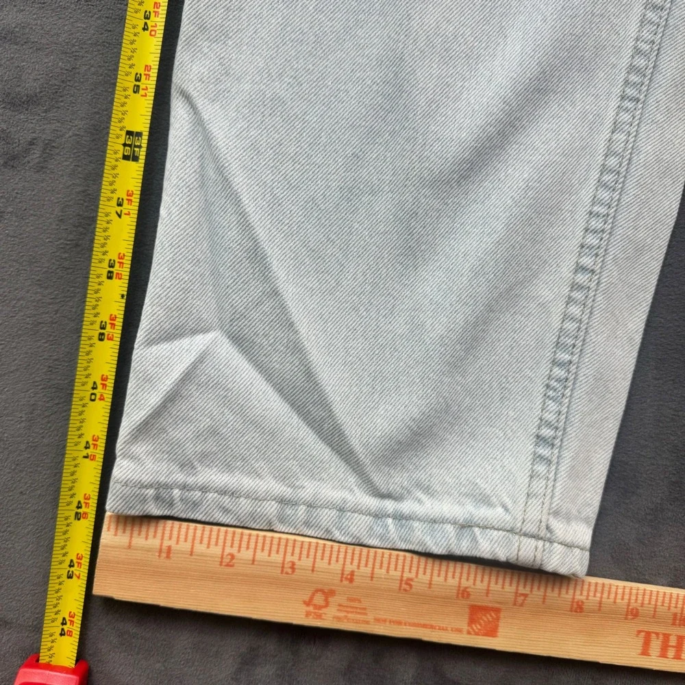 Vintage Levis 505 Orange Tab Jeans Men 42x30 Light Wash Straight Leg Made in USA